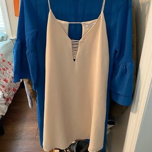 Small tan cocktail dress